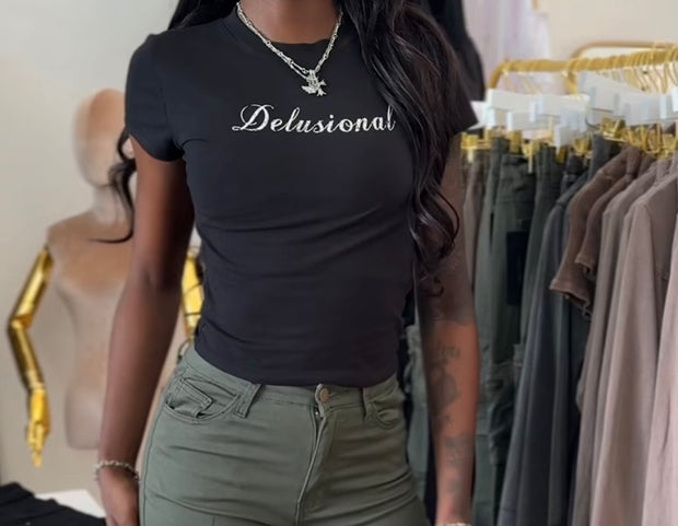 Delusional Crop Tee